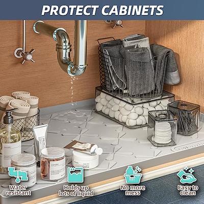 Kitchen Under Sink Mat Absorbent Waterproof Bathroom Cabinet Protector Drip  Tray