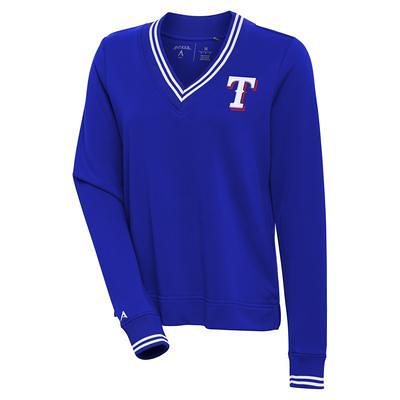 Women's Fanatics Branded Royal Texas Rangers 2023 Postseason Locker Room V-Neck T-Shirt