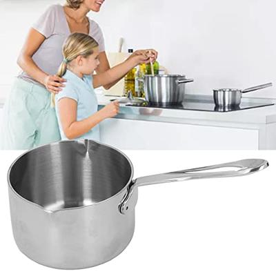 Stainless Steel Milk/Tea pan Egg/Water Boiling Pot with 2 Pouring