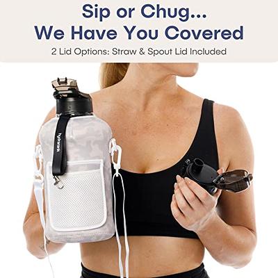 Gym Water Bottle Pouch Storage Sleeve for Reusable Gym Water