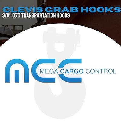 Mega Cargo Control 3/8 Inch G70 Clevis Grab Hook  Transport Safety Chain  Hooks for Rigging Deck Hauler Receiver Hitches Trailer Wrecker Truck (20 -  Pack) - Yahoo Shopping