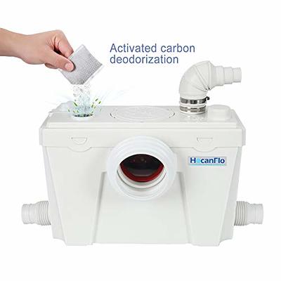 Macerating Toilet with 500Watt Macerator Pump 2 Piece Toilet