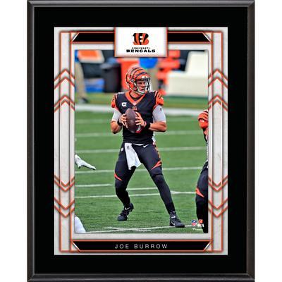 Joe Burrow Cincinnati Bengals Autographed 8 x 10 Throwing at Night in Black Jersey Photograph