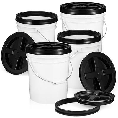 6 Gallon API White Bucket with Gamma Seal Lid (green) 