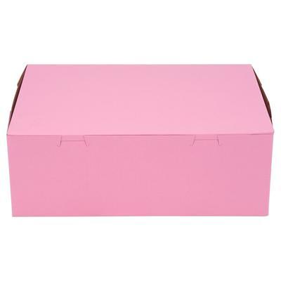 3 Tier Cupcake Carrier with Lid and Handle, Holds 36 Cupcakes (Pink, 13.5 x  10.25 x 10.75 In)