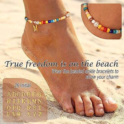 Initial R Ankle Bracelets Colorful Beaded Anklet Bracelets Summer Beach  Boho Beach Anklet Letter R Charm Ankle Gifts for Her Sister Daughter  Girlfriend Birthday Christmas Jewelry - Yahoo Shopping