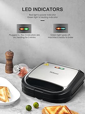 Toasted Sandwich Maker Non-stick Grilled Sandwich Panini Maker