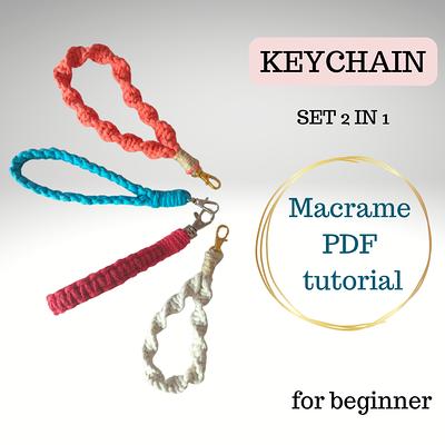 Adorable Macrame Keychain: Step-by-Step Instructions for Colorful