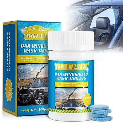 20pcs Windshield Washer Fluid Tablets Concentrated Wiper Fluid, 1 Pack Can  Contain 200 Gallons, Glass Cleaner To Remove Stains And Improve Visibility