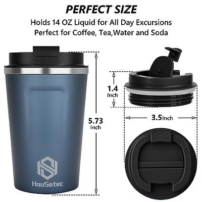 Soview Tumbler With Handle 40 oz and Straw Lid,304 Stainless  Steel Water Bottle, Travel Mug Insulated Tumblers Iced for Tea Coffee Gift,  large capacity car cup with straw: Tumblers 