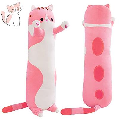 Mewaii 50-130cm Long Cat Plush Pillow Cute Black Cat Stuffed Animals Kawaii  Soft Plushies Kitten Plush Pillow Doll Toy Gift Kids