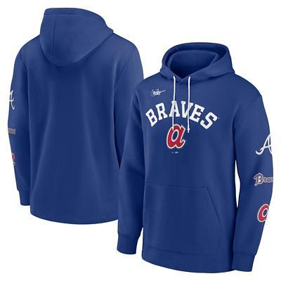 Women's Lusso Light Blue Atlanta Braves Mabel Tri-Blend Short Sleeve Pullover Hoodie Size: Extra Small