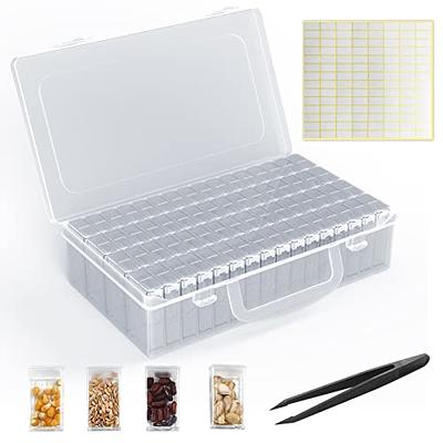 Seed Storage Box, Seeds Storage Organizer with Label Stickers(seeds not  included), 38 Slots, Seed Container Storage use for Flower Seeds,Vegetable