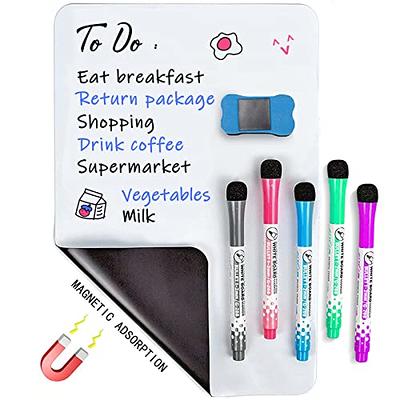 12 Colors Magnetic Dry Erase Markers Pen Whiteboard Fine Tip for Fridge Boards