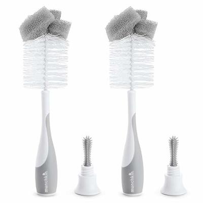 OXO Tot Bottle Brush with Nipple Cleaner and Stand - Gray Gray 1