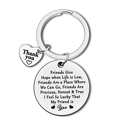 Friendship Gift Keychain Thank You Gift for Friends Sister Brother Best  Friend Jewelry Friendship Appreciation Gift for Sister Brother Coworker  Going Away Gifts Birthday Christmas Graduation Gifts - Yahoo Shopping