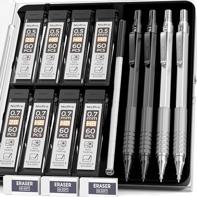 Paper Mate Profile 4pk #2 Mechanical Pencils With Eraser & Refill 0.7mm  Black : Target