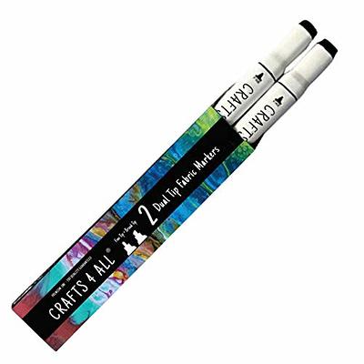 Crafts 4 All Fabric Markers for Clothes - Pack of 2 No Fade, Dual Tip  Permanent Fabric Pens - No Bleed, Machine Washable Shoe Markers for Fabric  Decorating - Laundry Marker, Erases Stains Easily - Yahoo Shopping