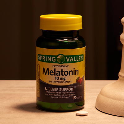 Spring Valley Extra Strength Melatonin Tablets Dietary Supplement Value Size,  10 mg, 240 Count 