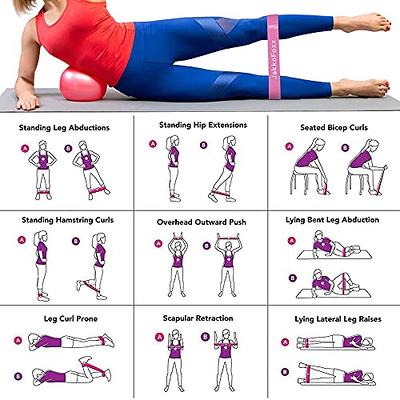 Exercise bands, Resistance Bands - Loop Hip Bands for Women & Men for Hip,  Legs, Stretching, Glutes