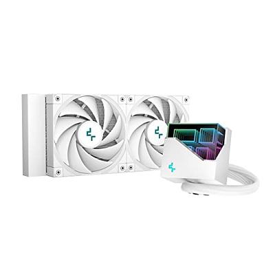 DeepCool LT520 WH 240mm Liquid Cooler White 4th Gen Dual-Chamber Pump  3100RPM Multidimensional Infinity Mirror ARGB 280w TDP AIO 240mm Anti-Leak  Tech for LGA 1700/1200/1151/1150/1155 AM5/AM4 - Yahoo Shopping