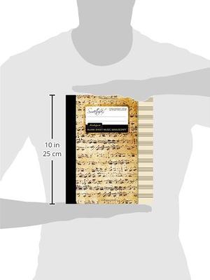 Sheet Music Paper: Standard Music Manuscript Paper, Blank Sheet Music  Notebook, 12 Staffs/Staves Per Page, 8.5 x 11, Soft Cover, 200 Pages