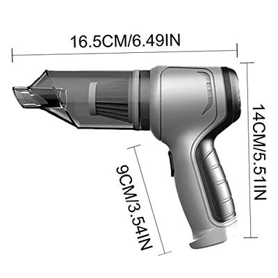 AIRSEE Handheld Vacuum, 13 KPA & 2500mAh Cordless Car Vacuum, Rechargeable  Hand Held Vacuum with 600ml Dust Cup, USB-C Cable and 2-Speed Strong