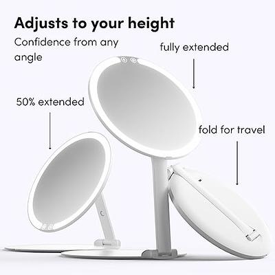 Fancii Rechargeable Travel Makeup Mirror with LED Light, 8 Foldable Stand,  3 Color Lighting Travel Mirror. Dimmable & Lightweight Portable Vanity  Mirror, Beauty Travel Essential, Abigail - Yahoo Shopping