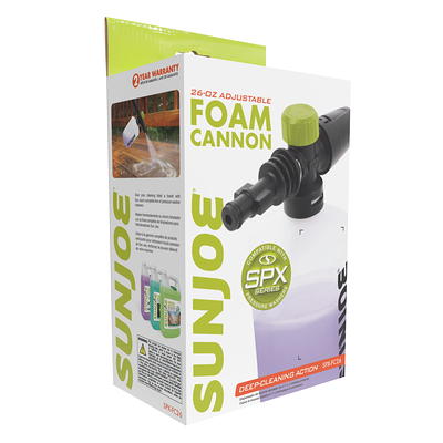 Sun Joe 34 oz. Foam Cannon for SPX Series Electric Pressure Washers with  Adjustable Spray Nozzle SPX-FC34-PRO - The Home Depot