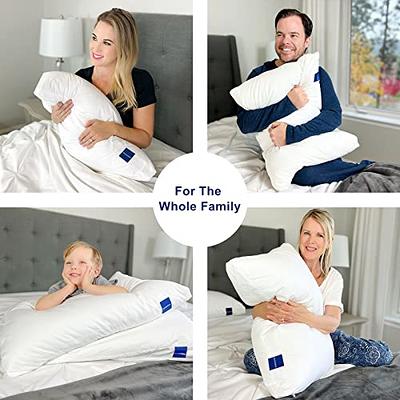 Soft Pillows for Sleeping - Hotel Collection Velvet Bed Pillows with  Adjustable Filling, Full Size Pillows 2 Pack for Side, Back and Stomach  Sleepers