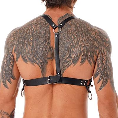 Sexy Women Men Adjustable Leather Body Chest Harness Belt Punk Fancy Costume