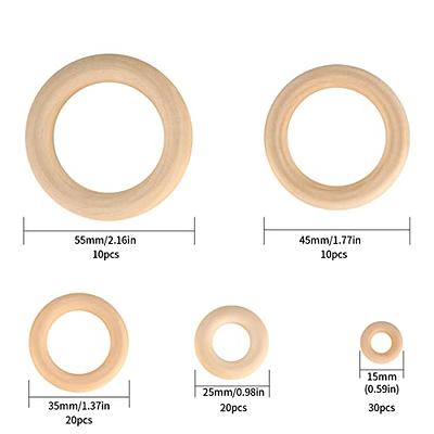 90 Pcs Wooden Rings, Natural Wooden Rings for Craft, Smooth Unfinished  Macrame Rings, Wood Circles Rings for Connectors, Jewelry Making, DIY Crafts  Home Decor(5 Sizes) - Yahoo Shopping