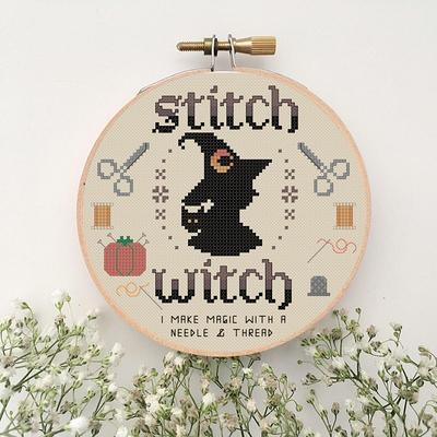 Stitch Witch 6 Hoop Pdf Cross Stitch Pattern - Yahoo Shopping