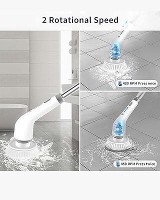 Eletalker Electric Spin Scrubber, Cordless Cleaning Brush with Adjustable  Extension Arm and 4 Replaceable Head, 2 Speeds, Fast Charging, Shower  Scrubber for Bathtub Tile Sink Bathroom Kitchen Grout - Yahoo Shopping