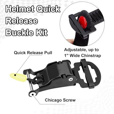 Motorcycle open face helmet lock for quick release buckle fastener  STAINLESS