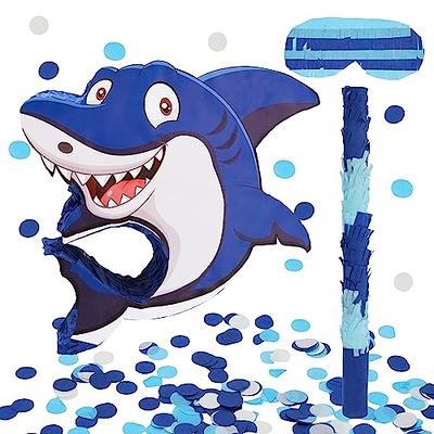 Whaline Shark Pinata Blue Shark Shaped Pinata Summer Ocean Under the Sea  Birthday Party Decor with Bat Blindfold Confetti for Kids Shark Birthday Baby  Shower Party Game Supplies, Funny Style - Yahoo
