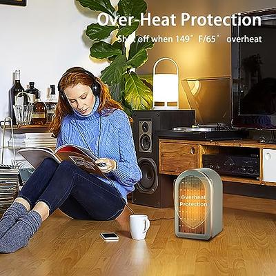 LIEWET Space Heater,Fireplace Space Heater, Bathroom Heater with Adjustable  Thermostat, 1200W PTC Ceramic Heater with 2 Modes, Tip-Over Overheat  Protection, Fast Heating for Office Room Desk Indoor - Yahoo Shopping