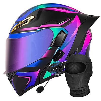 Bluetooth Motorcycle Helmet FreedConn BM12 DOT Full Face Bluetooth Helmets  Motorcycle Dual Visor Helmet with Integrated Intercom System/ 2~3 Riders