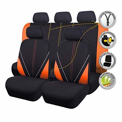 WELLFLYHOM Aztec Print Universal Rear Split Bench Seat Cover for Cars Truck  SUV