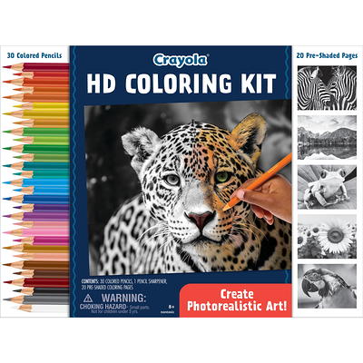 Crayola HD Coloring Kit, 30 Colored Pencils & 20 Premium Coloring Pages,  Holiday Gift for Kids & Teens - Yahoo Shopping