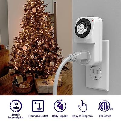 Fosmon 24 Hour Timer Outlet, Timer for Electrical Outlets