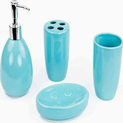 Home-Complete 6-Piece Complete Bathroom Accessories Set (White)