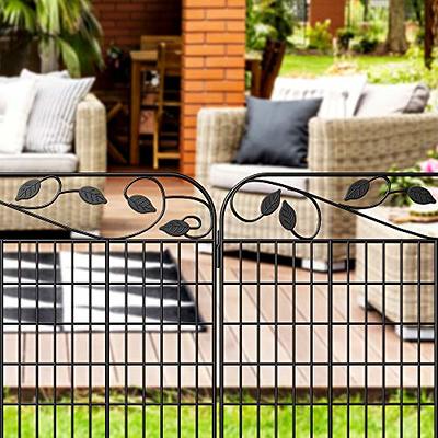 AMAGABELI GARDEN & HOME 4 Pack Metal Garden Fence Border 36”(L