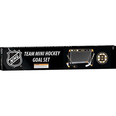 Franklin Sports NHL s Mini Hockey Set - Includes 1 Knee Hockey Goal - 2  Mini Hockey Sticks + 2 Foam Balls - Indoor Mini Hockey Goal + Sticks Set