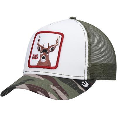 Vintage Camouflage Buck Fever Snapback Hat Embroidered Deer