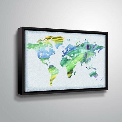 world map graphic art