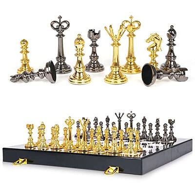 3 in 1 Portable Folding Standard Chess Set,Wooden Chess Board Game  Backgammon Draughts Club Camping Traveling Game Set 