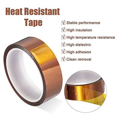 4 Pieces 108 ft Heat Tape for Sublimation Clear Heat Press Tape Heat Shrink  Transfer High Resistant Temperature Tape Thermal Tape for Electronics