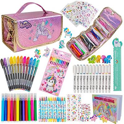 Unicorn Gifts for 5 6 7 8 Year Old Girls, Fruit Scented Markers Set,  Unicorn