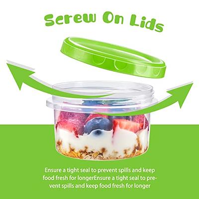 Freshware Food Storage Containers [50 Set] 8 oz Plastic Deli